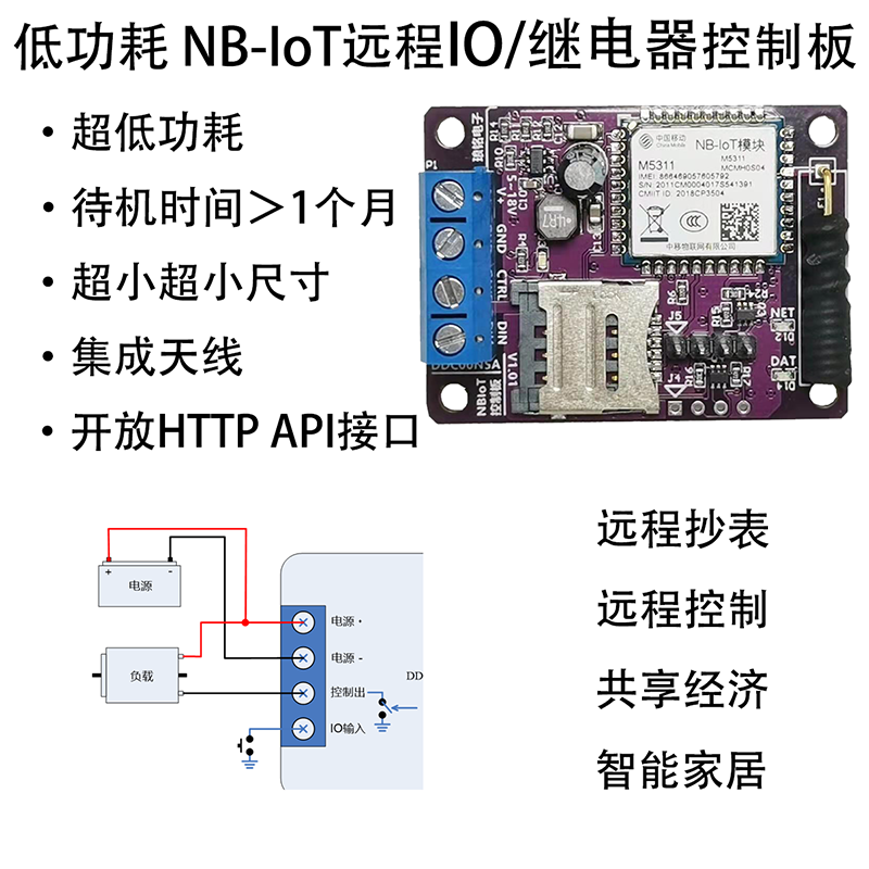 NB-Iot超低功耗继电器